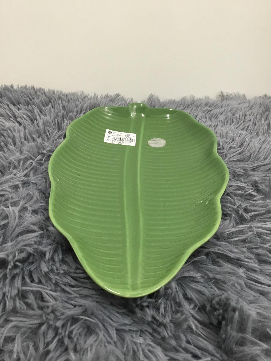 DĨA LÁ CHUỐI 32.5 CM - GỐM SỨ CƯỜNG PHÁT