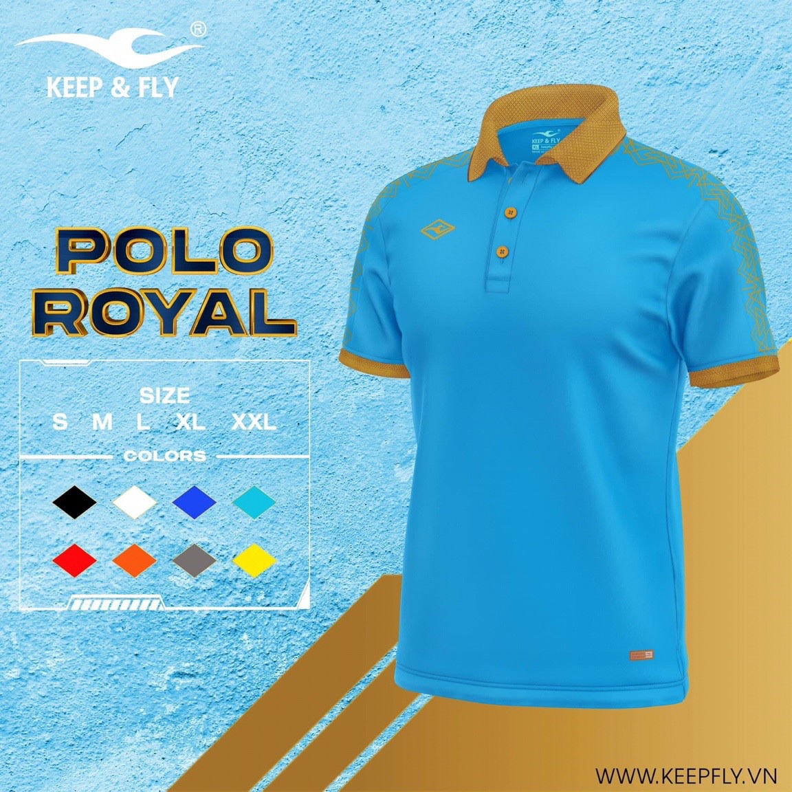 ÁO THỂ THAO CÓ CỔ POLO  KEEP & FLY 20 & 21