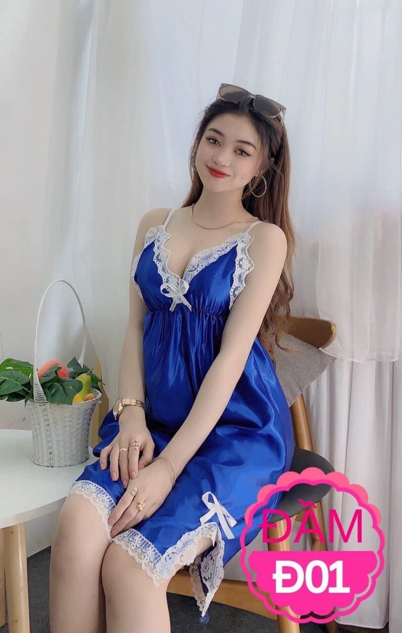 ĐẦM PHI BÓNG PHỐI REN ĐEN FREESIZE DƯỚI 55KG