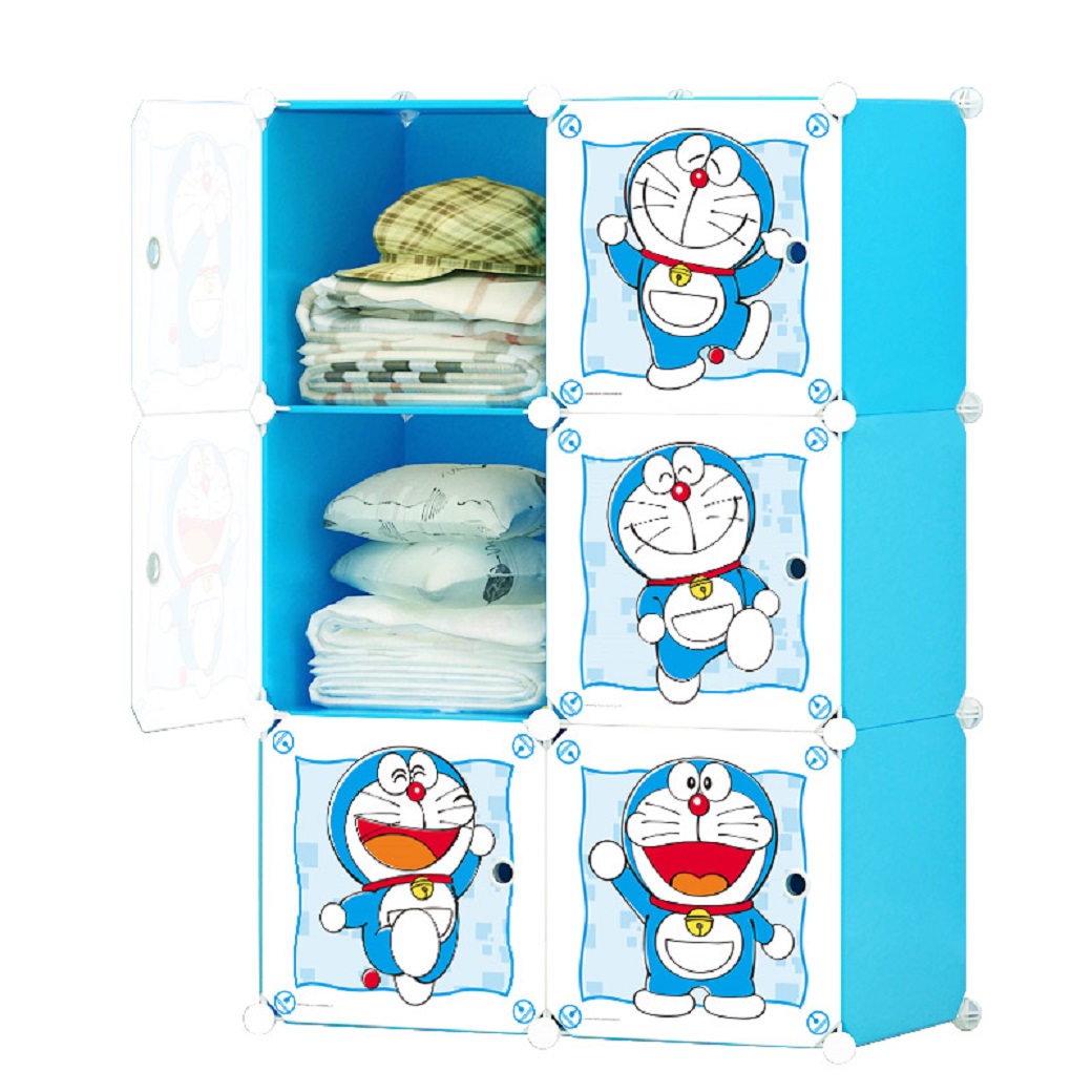 Tủ nhựa ghép thông minh 6 ô