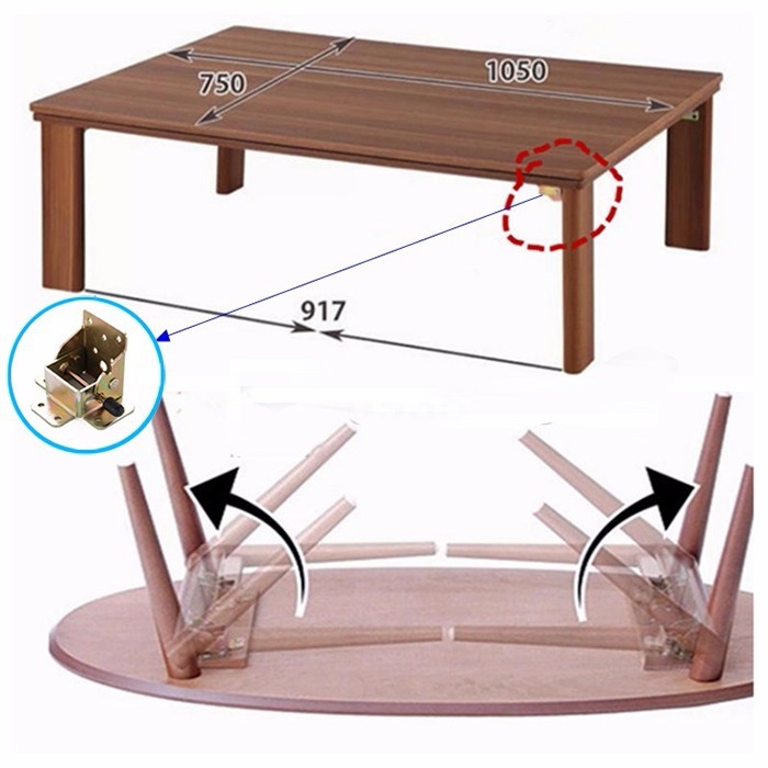 Bản lề chân bàn gấp gòn