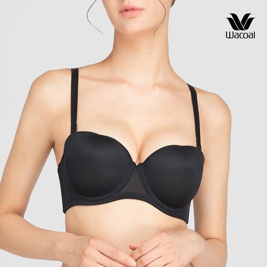 Áo lót Wacoal VVB5802 có gọng (có size lớn) chống tuột mút dày 3cm có khe nhét mút áo quây tháo dây - VB5802
