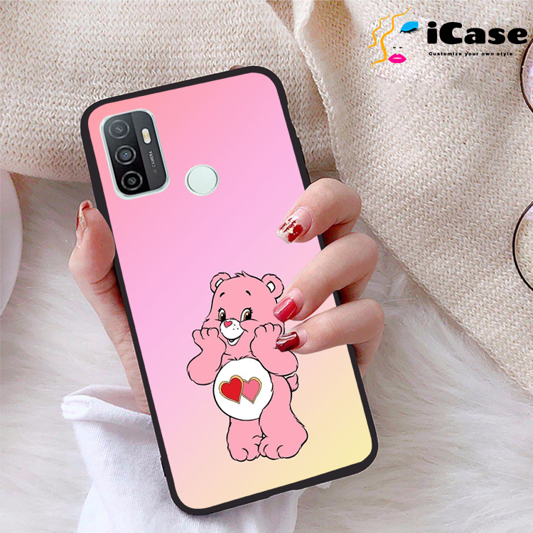 Ốp lưng Oppo A32 viền dẻo TPU BST Pinky