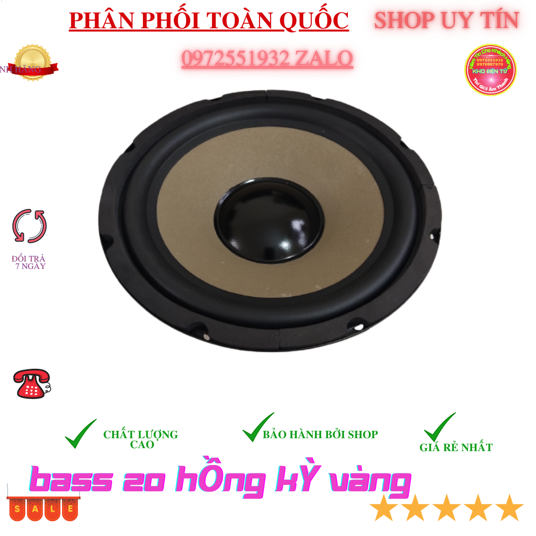 Củ loa bas 20 vàng hồng kỳ từ đại 140 -giá 2 chiếc