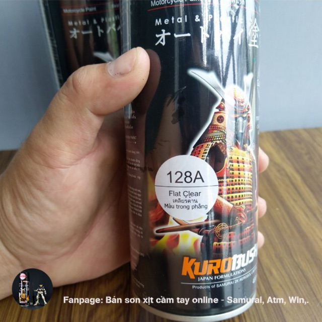 SƠN SAMURAI PHỦ MỜ 128A - PHỦ NHÁM - BÓNG MỜ