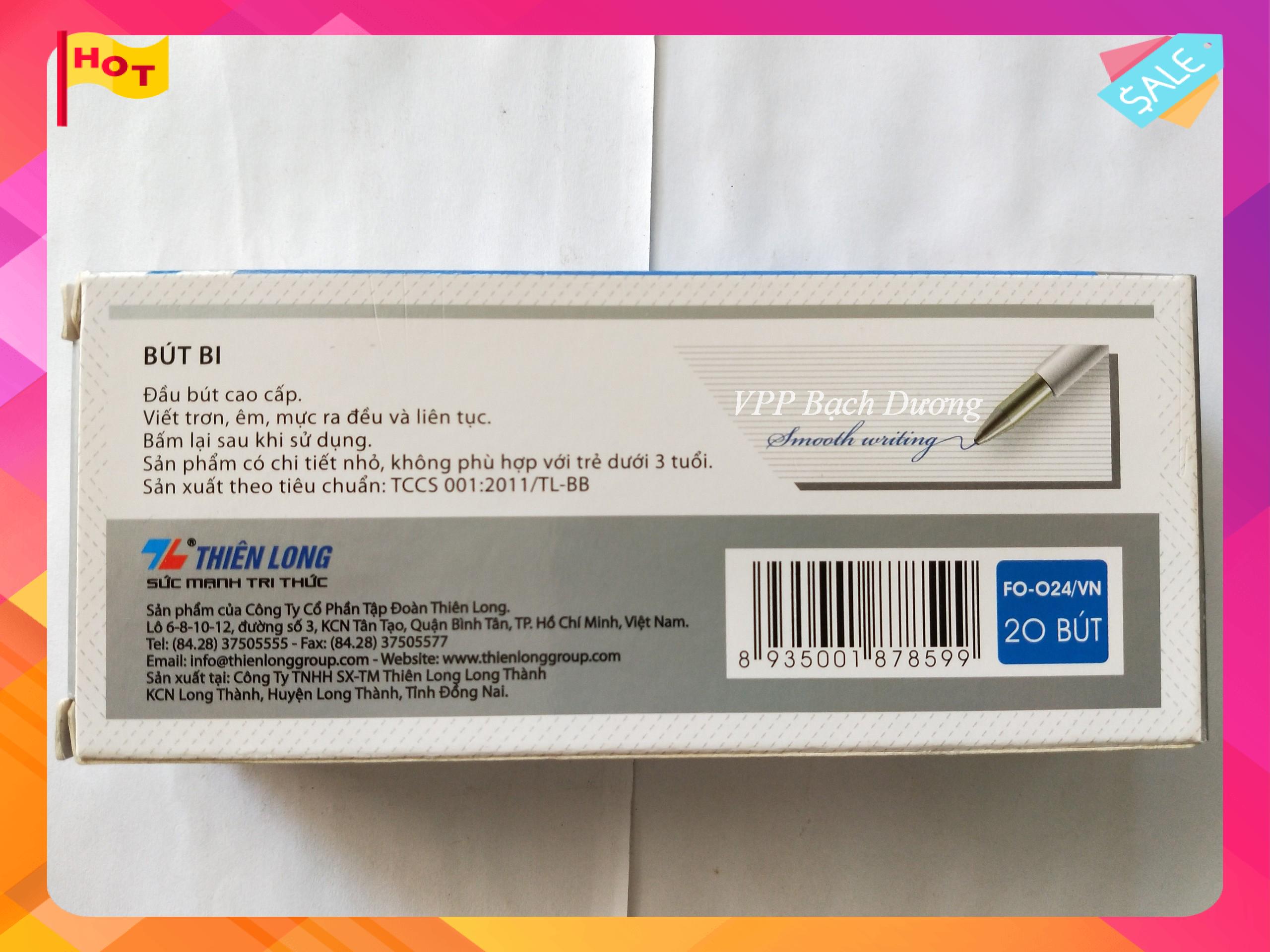 Bút FO-024 - 20 cây- Thiên Long - Flexofficee
