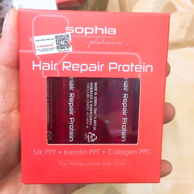 Protein phục hồi tóc hư tổn hư nát Hair Repair Protein Sophia - Lẻ 5 ống