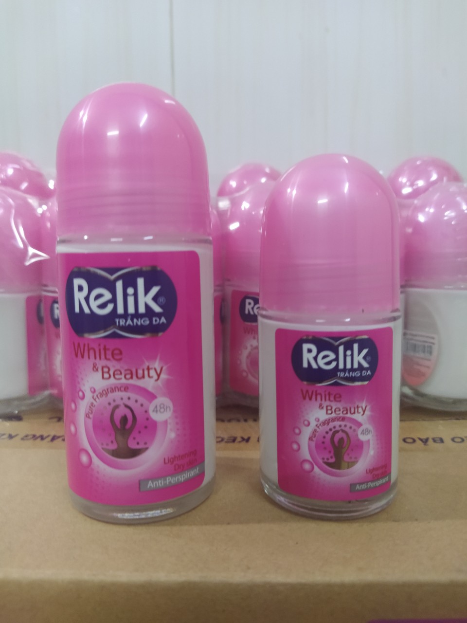 [HCM]Combo 2 chai lăn Lớn khử mùi Relik Hồng 50ml (tổng 100ml)