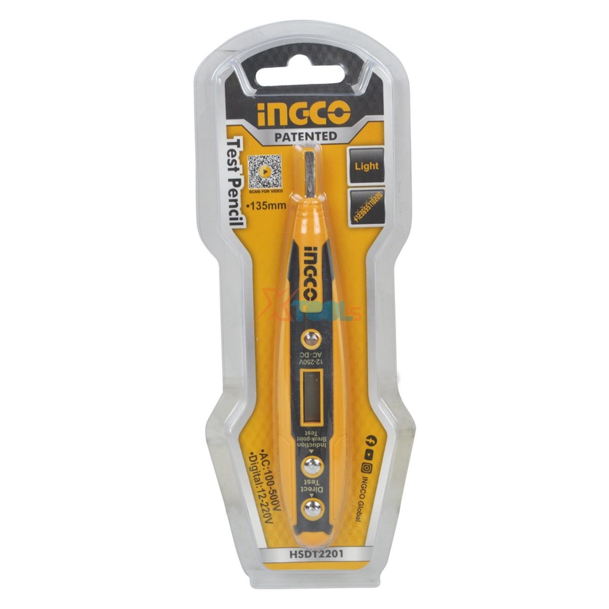 Electric test pen digital multifunction smart ingco HSDT2201 probe induction voltage not directly contact current, check phase wire broken do not take the battery XTools xsafe