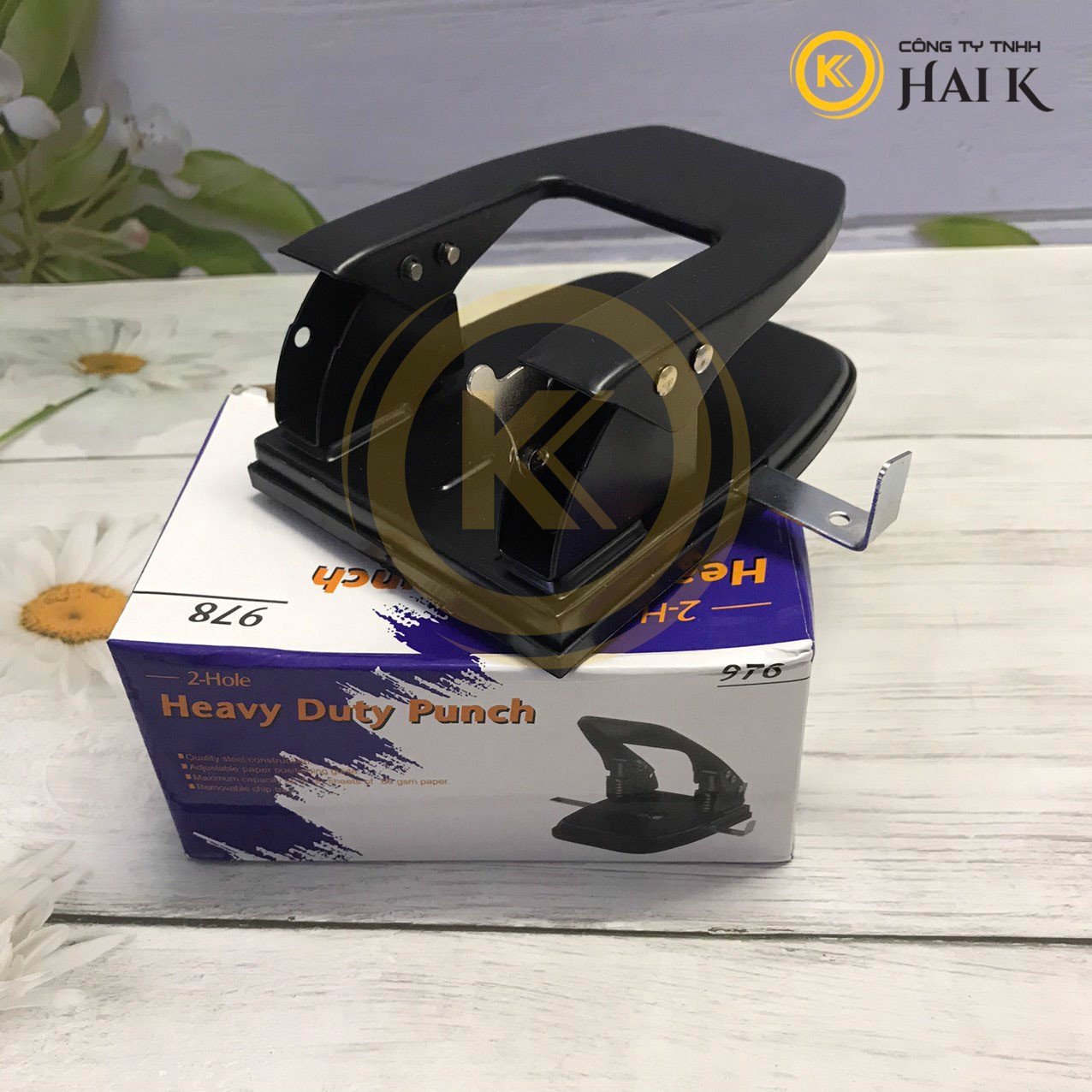Bấm lỗ kw-trio 978 chính hãng-bấm được 30 tờ