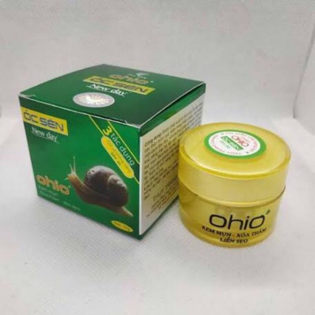 [HCM]KEM OHIO ỐC SÊN MỤN XOÁ THÂM LIỀN SẸO 15G