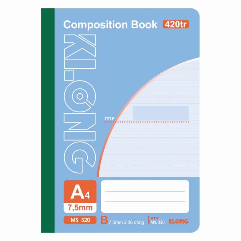 Sổ may dán gáy A4 - 420 trangm KLONG Ms 320