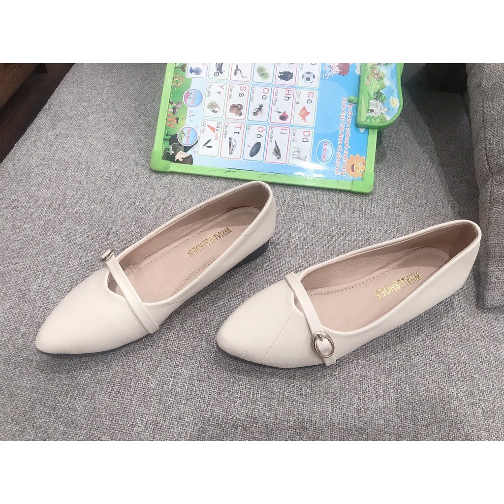 Giày búp bê gắn khóa quai ngang B6