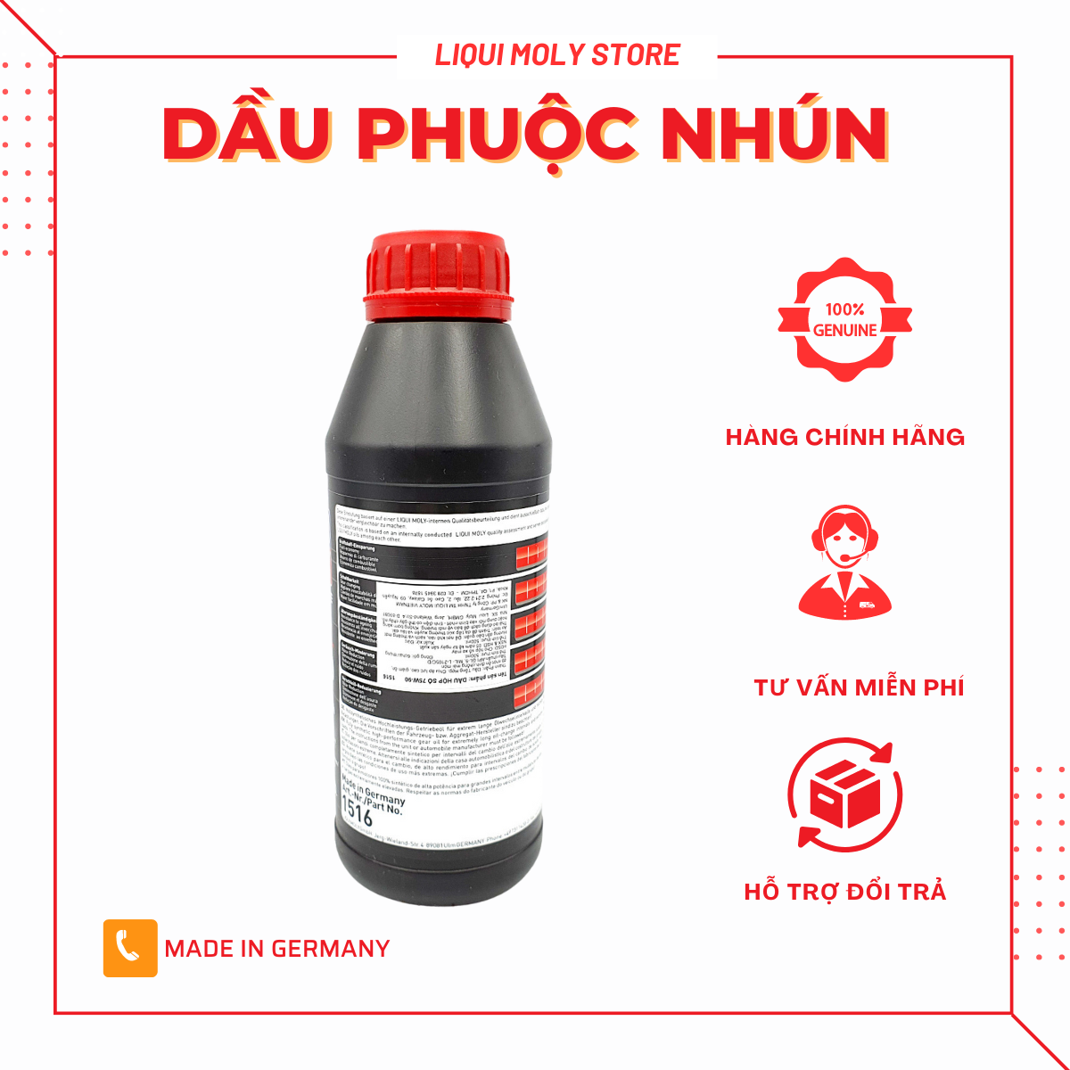Dầu phuộc nhún Liqui Moly 10W Medium 500ML