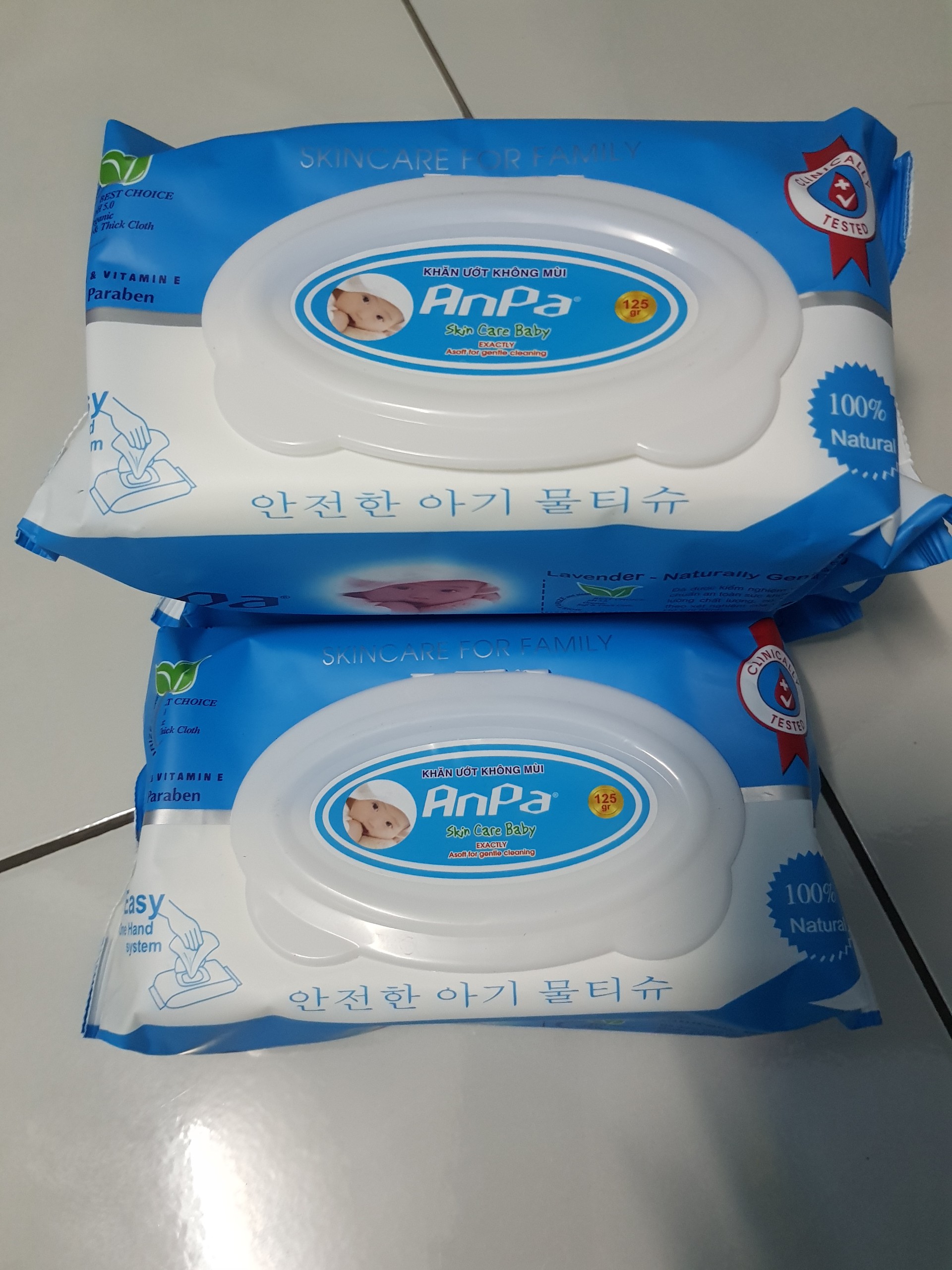 [HCM]Khăn giấy ướt Anpa 125gr