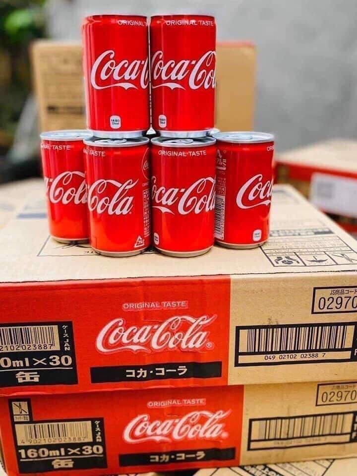 Coca Cola mini NỘI ĐỊA NHẬT 160ml (Thùng 30 Lon)