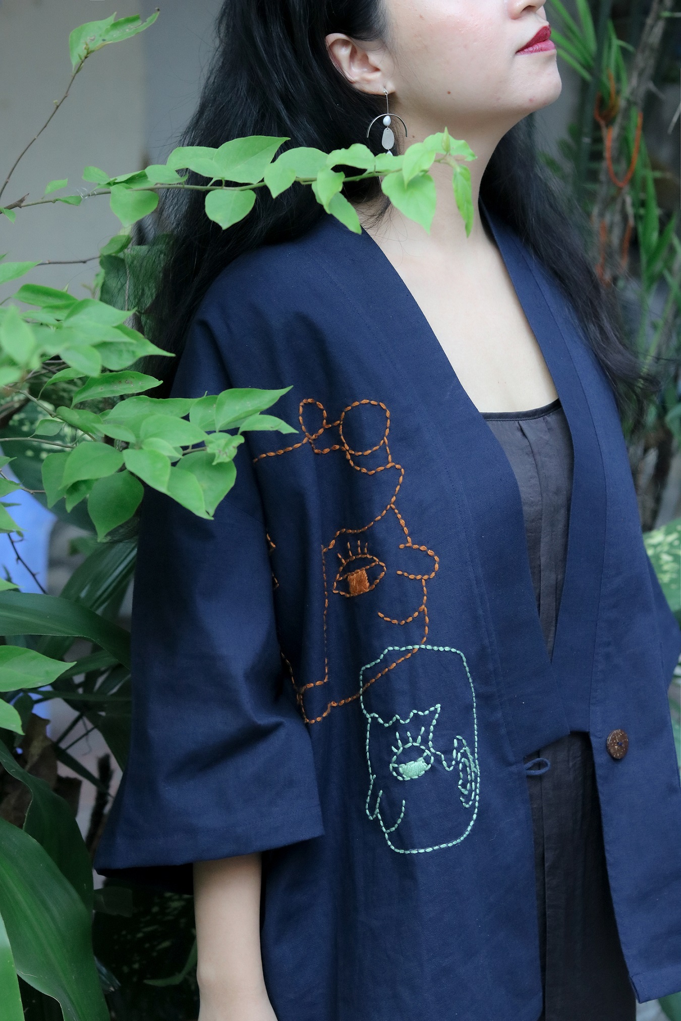 Kimono Thêu Tay "Tủm tỉm" [Made by Tòhe] [Fsale]