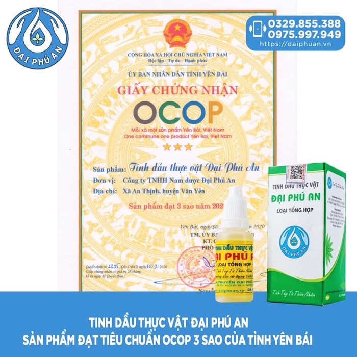 Tinh dầu thực vật Đại Phú An chai 15ml