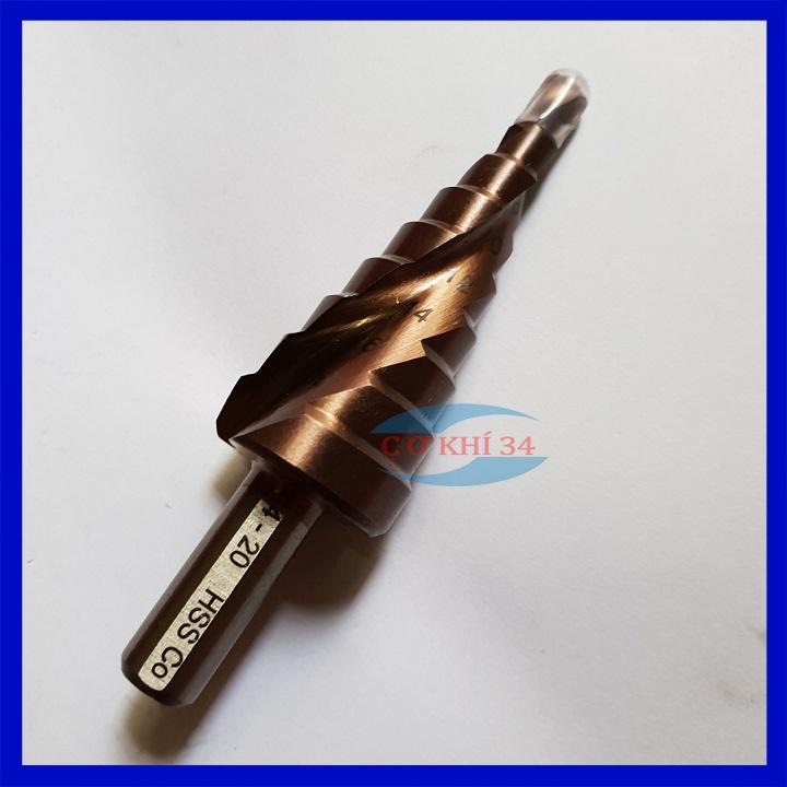 Mũi khoan inox, sắt, nhôm, gỗ... HSS COBAN M35 4-20mm chuôi tròn siêu cứng