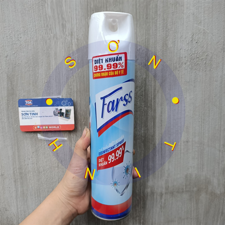 Xịt diệt khuẩn 99,99% Farss 600ml
