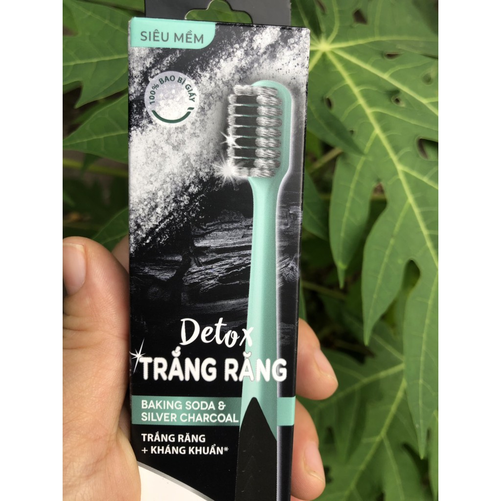 BÀN CHẢI PS DETOX TRẮNG RĂNG KHÁNG KHUẨN SIÊU MỀM
