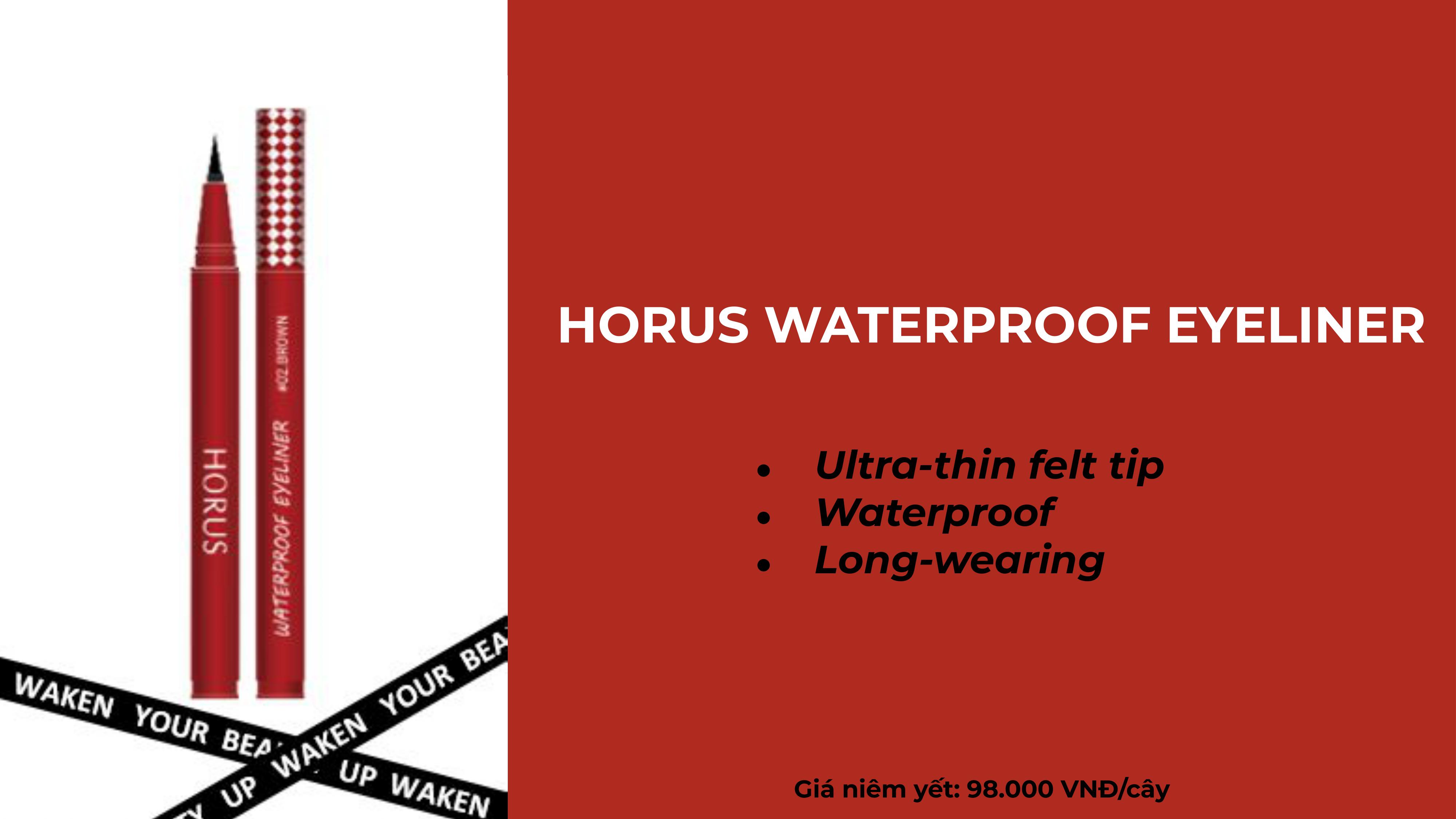 Bút Kẻ Mắt Horus Water Proof Eyeliner 1g