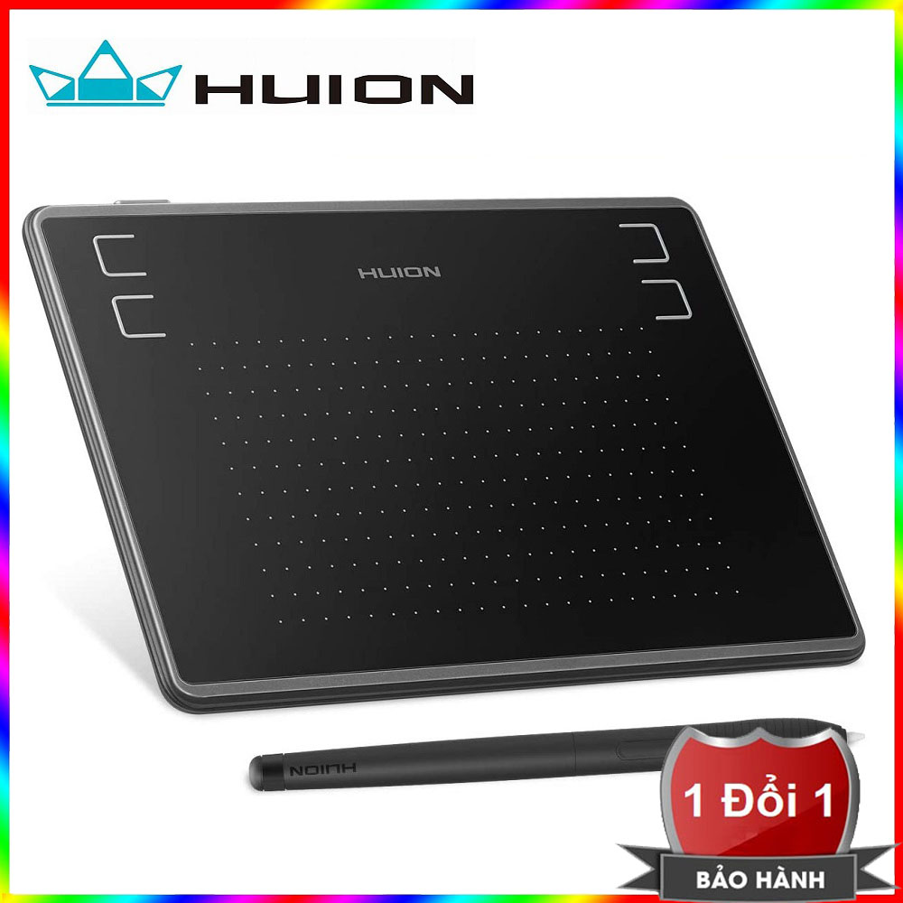 Bảng vẽ điện tử Huion H430P kết nối điện thoại - Bảng vẽ cảm ứng HUION H430P kèm bút vẽ không cần pin - Bảng vẽ đồ họa - Bảng vẽ máy tính H430 hỗ trợ kết nối với điện thoại Andoird