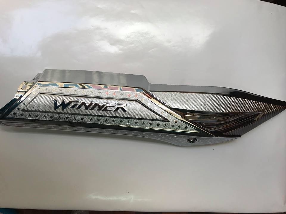 combo 2 món ốp bô mạ crom cho xe winner 150