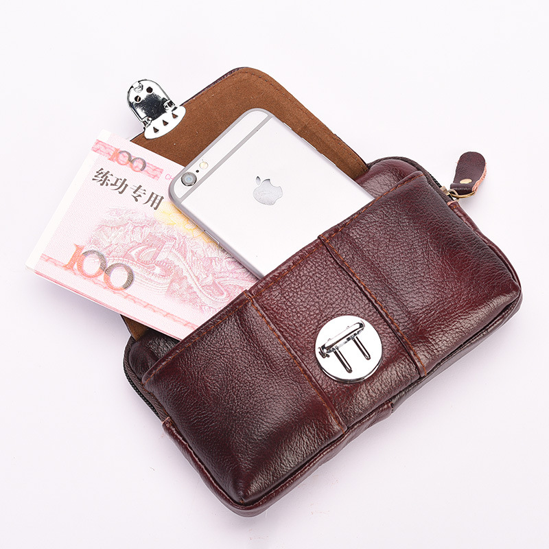 Túi da đeo thắt lưng đựng điện thoại TM15