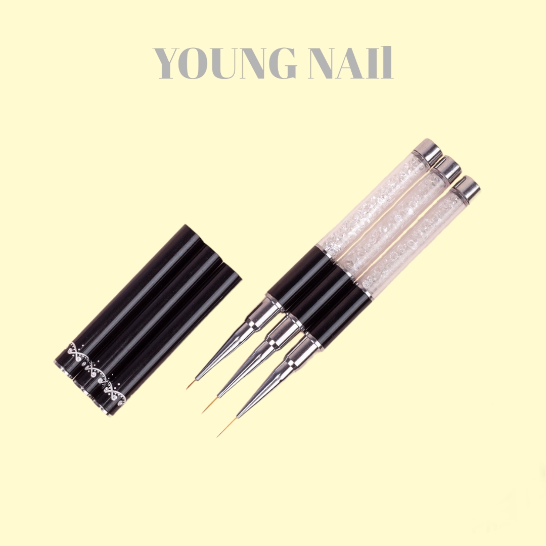 Cọ Vẽ Nét Cán Đá 6mm, 9mm, 11mm