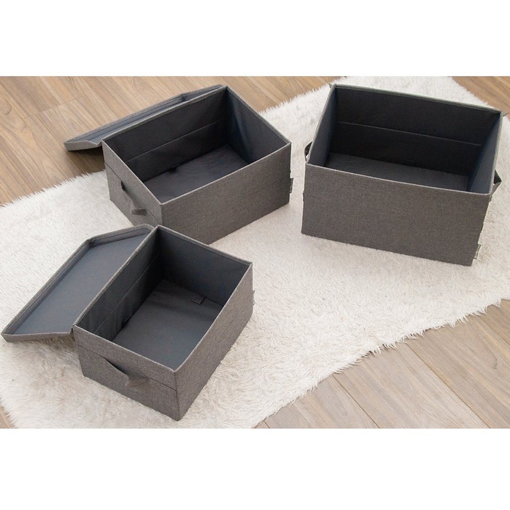 Thùng vải xk đựng quần áo, hộp đựng đồ đa năng cao cấp sắp xếp tủ quần áo gọn gàng tiện ích
