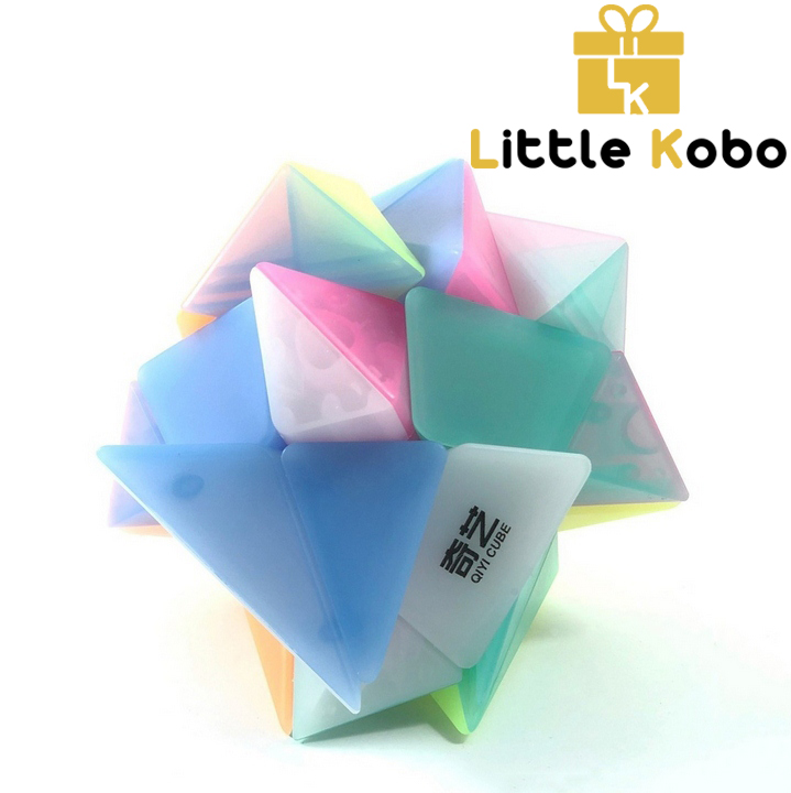 Rubik Axis Cube QiYi Jelly Thạch Anh Rubic Biến Thể Đồ Chơi Trí Tuệ Trẻ Em Phát Triển Tư Duy - Little Kobo