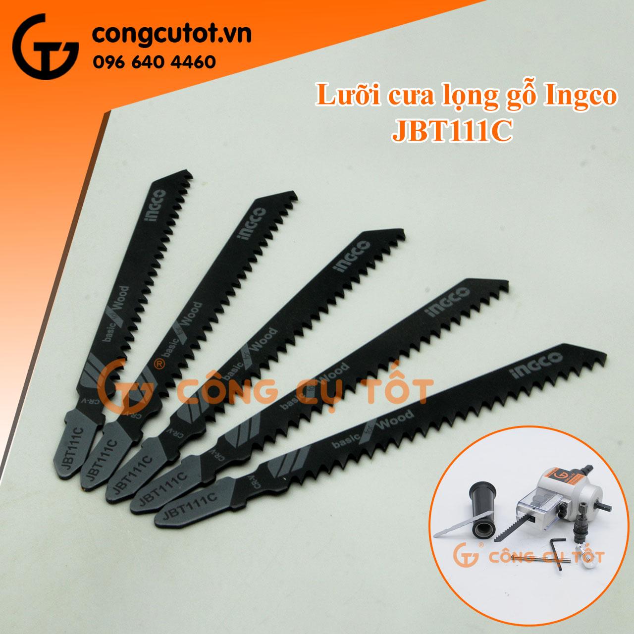 Bộ 5 lưỡi cưa lọng gỗ INGCO JBT111C