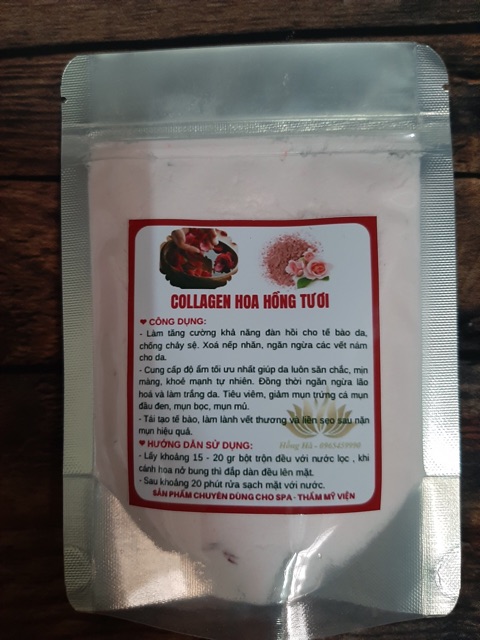 Mặt nạ collagen hoa hồng handmade 100gr