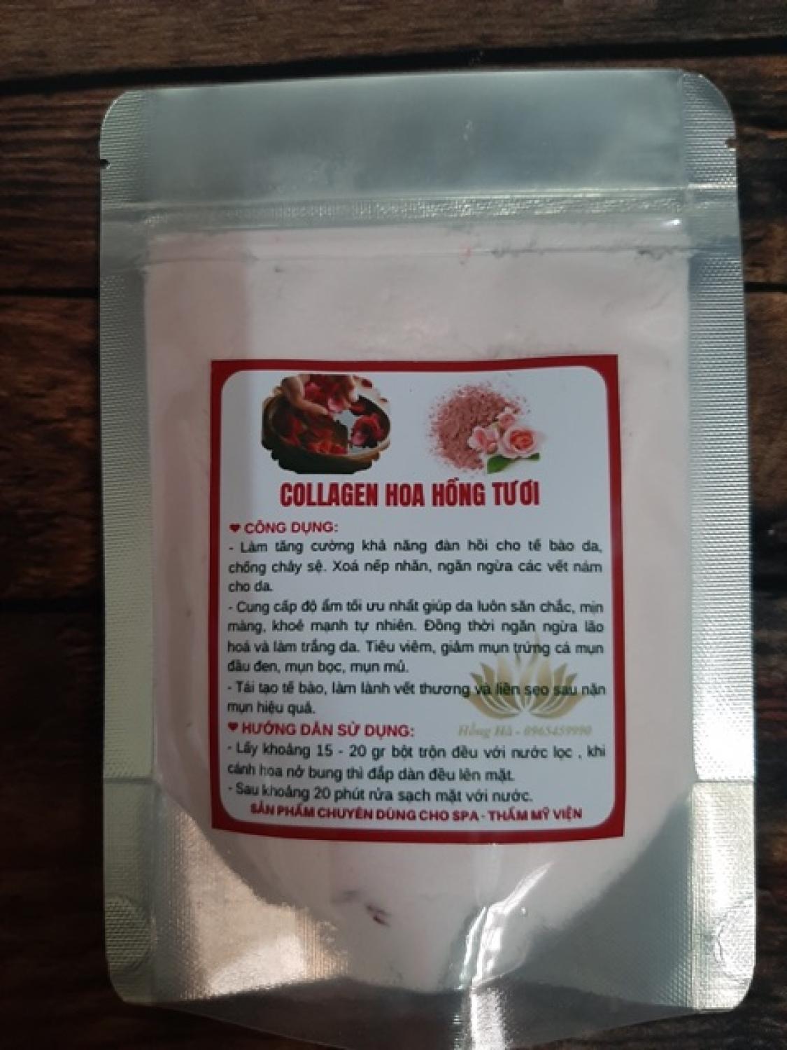 Mặt nạ collagen hoa hồng handmade 100gr