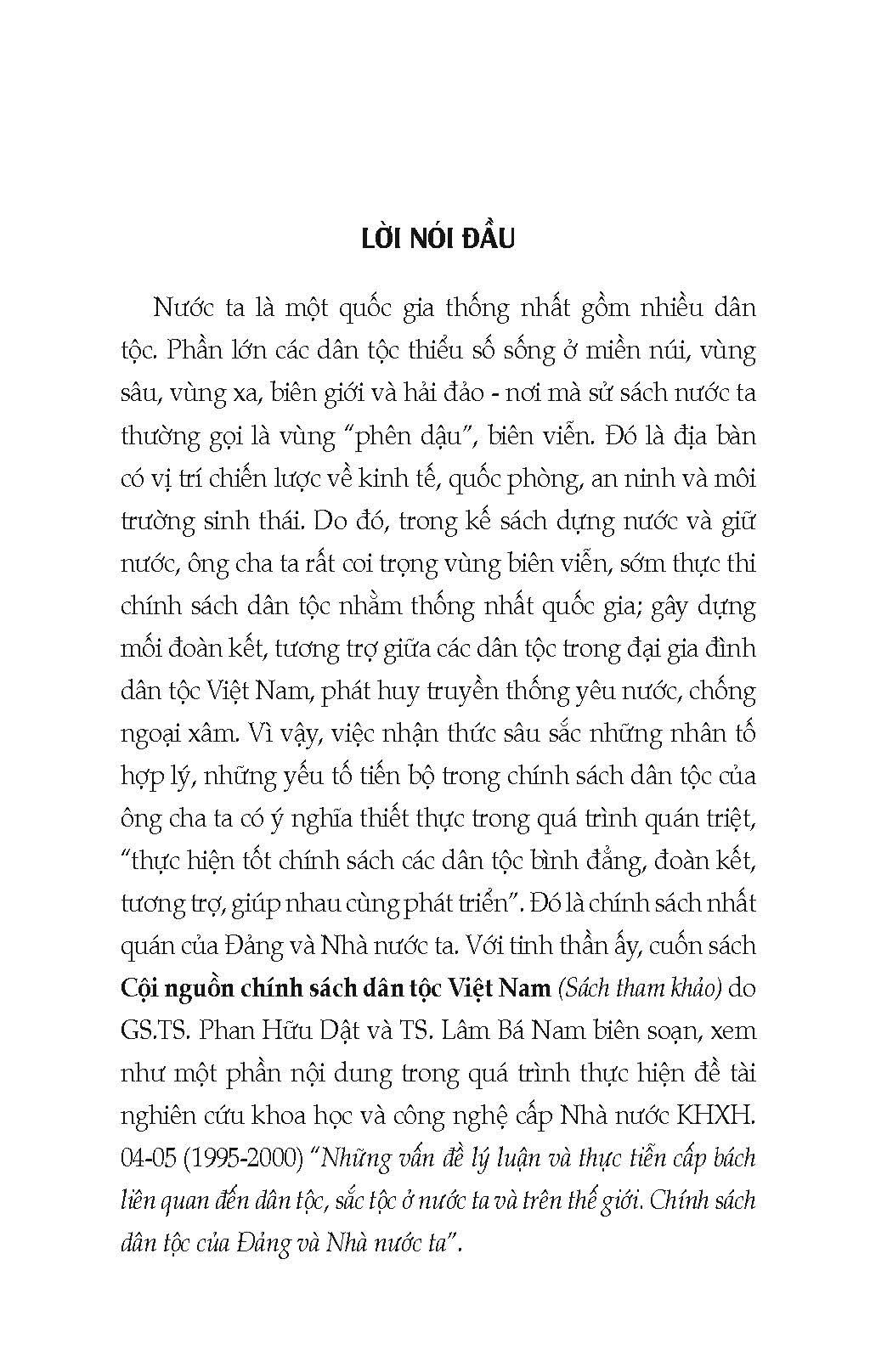 Cội Nguồn Chính Sách Dân Tộc Việt Nam