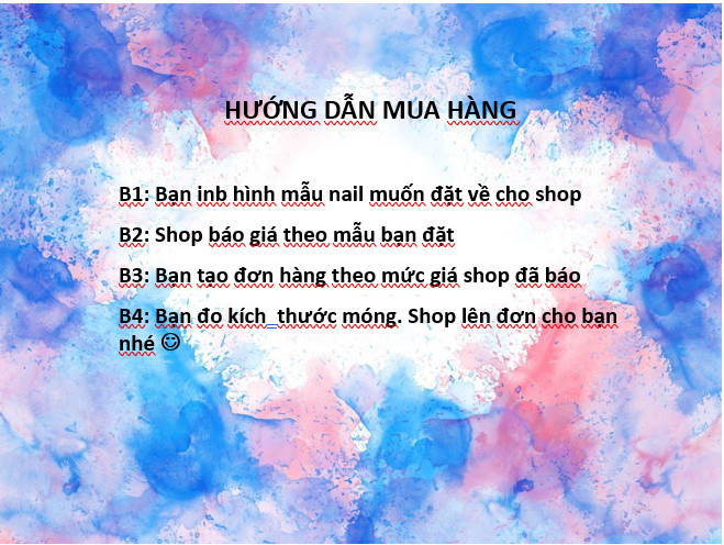 Nailbox thiết kế theo mẫu đặt riêng tùy ý thiết kế chất lượng kèm Keo )