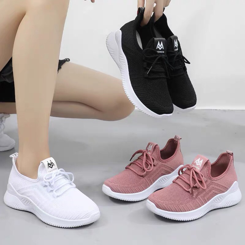 Giày  thể thao nữ chạy bộ, tập gym đế nhẹ, mềm 3 màu hàng đủ size