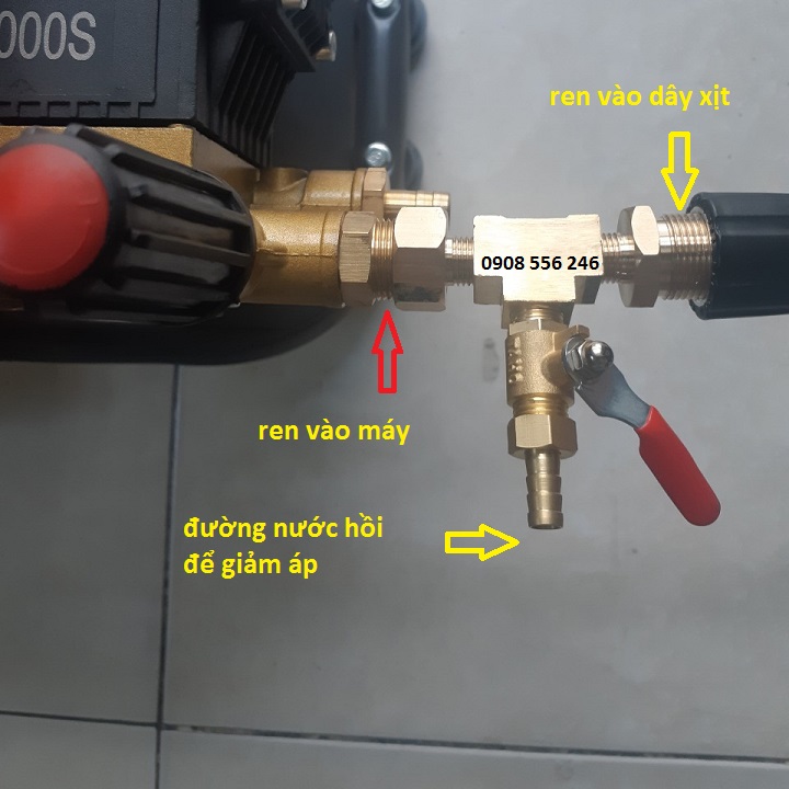 Van giảm áp cho máy rửa xe áp lực cao
