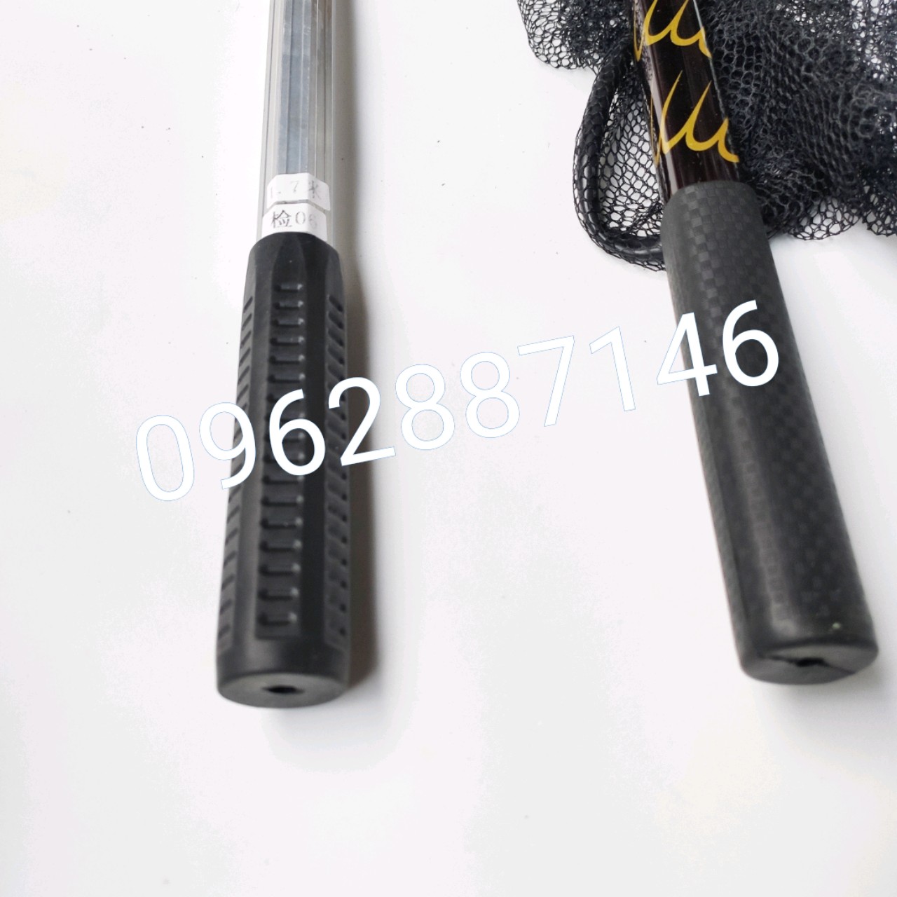 vợt xúc cá vợt cá rút catbon 2m1 cao cấp