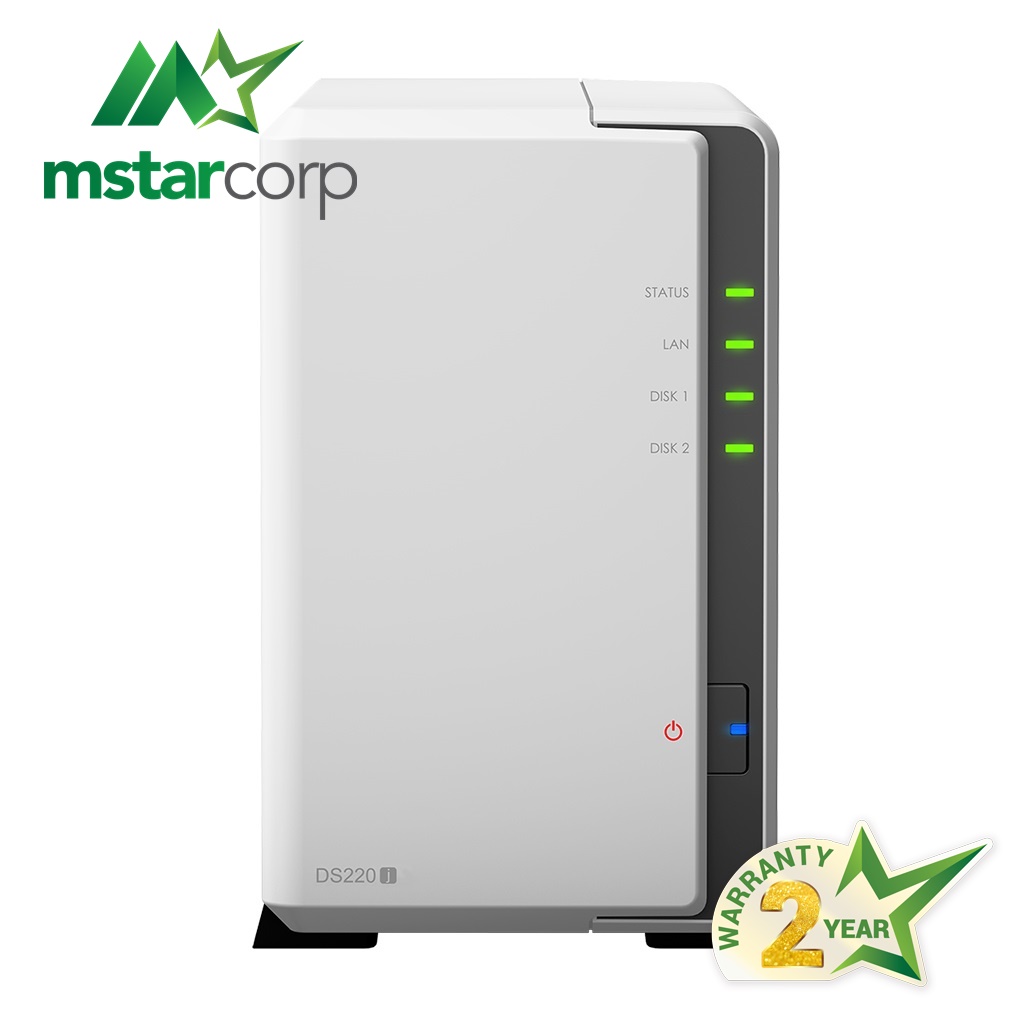 Ổ Cứng Mạng Synology NAS DS220j (Trắng)