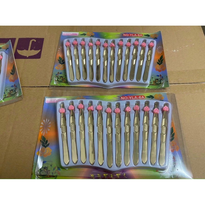 Combo 12 cây nhíp vàng - nhíp đẹp nhổ râu