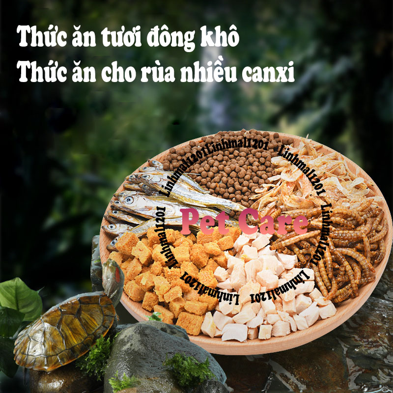 Thức ăn cho rùa thịt tươi đông khô yee