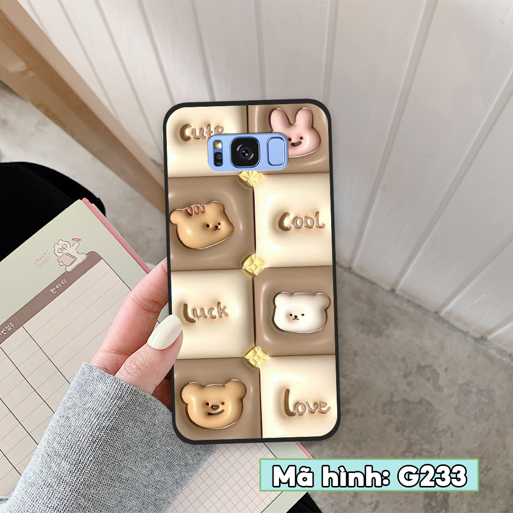 Ốp lưng Samsung Galaxy S8 / S8 Plus / S8+, ốp điện thoại samsung hình gấu 3D dễ thương, thời trang