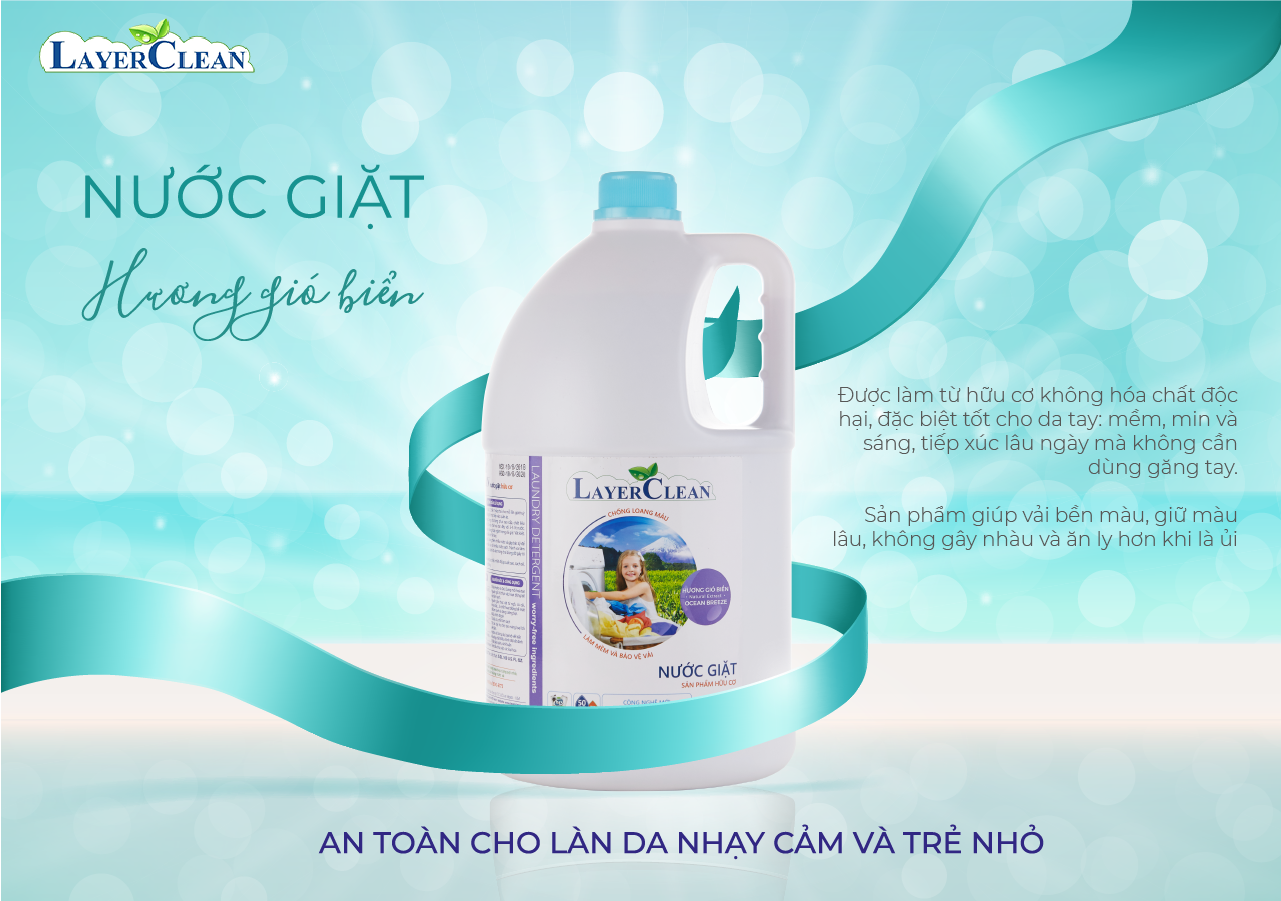 Nước giặt hữu cơ LayerClean hương gió biển 5l