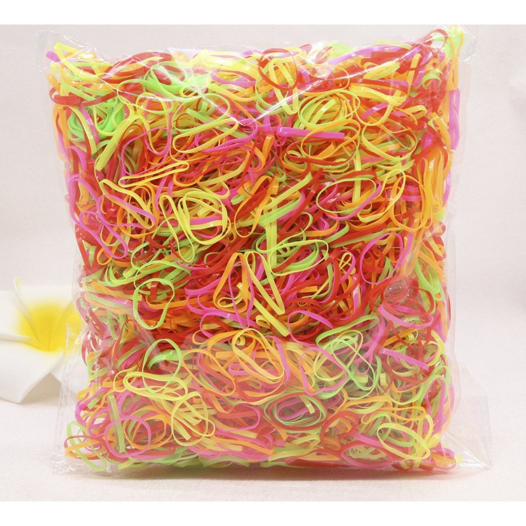 TÚI 300G THUN CỘT TÓC LOẠI TO NHIỀU MÀU