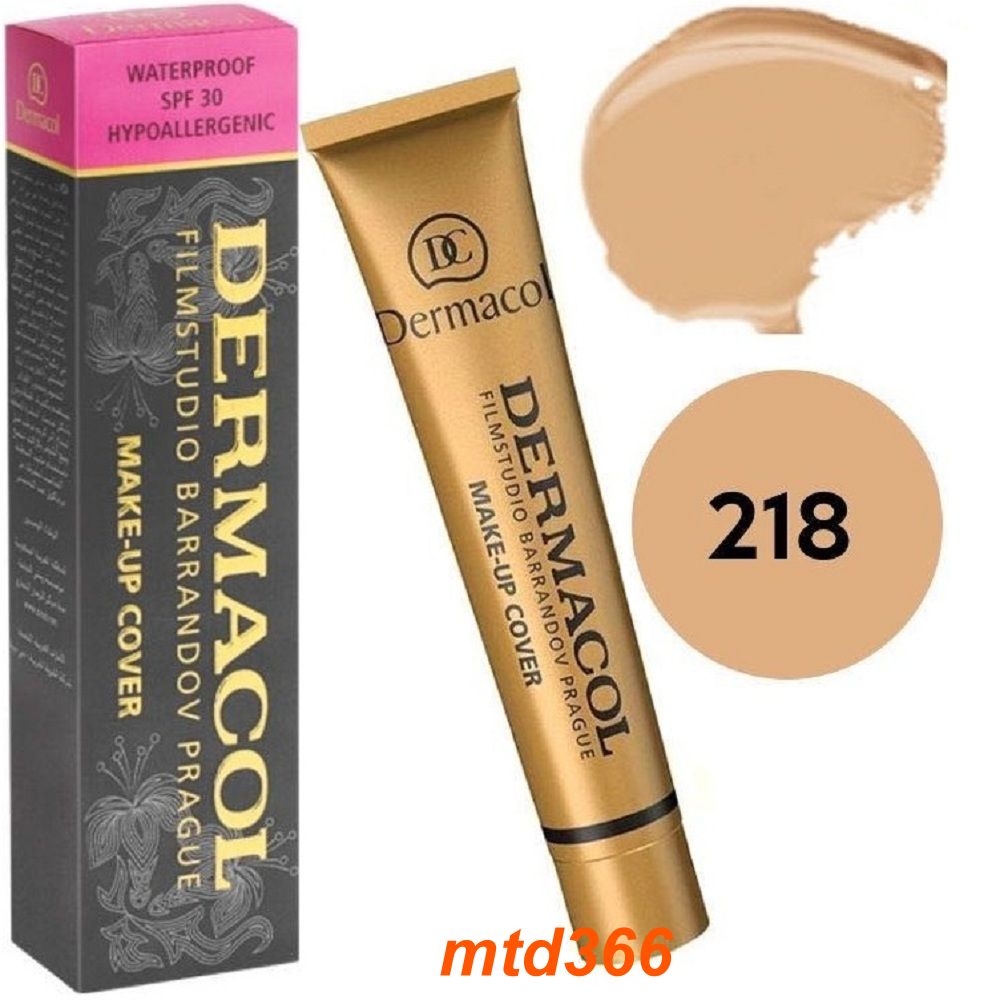 Kem Che Khuyết Điểm Dermacol  (số 218) Make-Up Cover 30g.