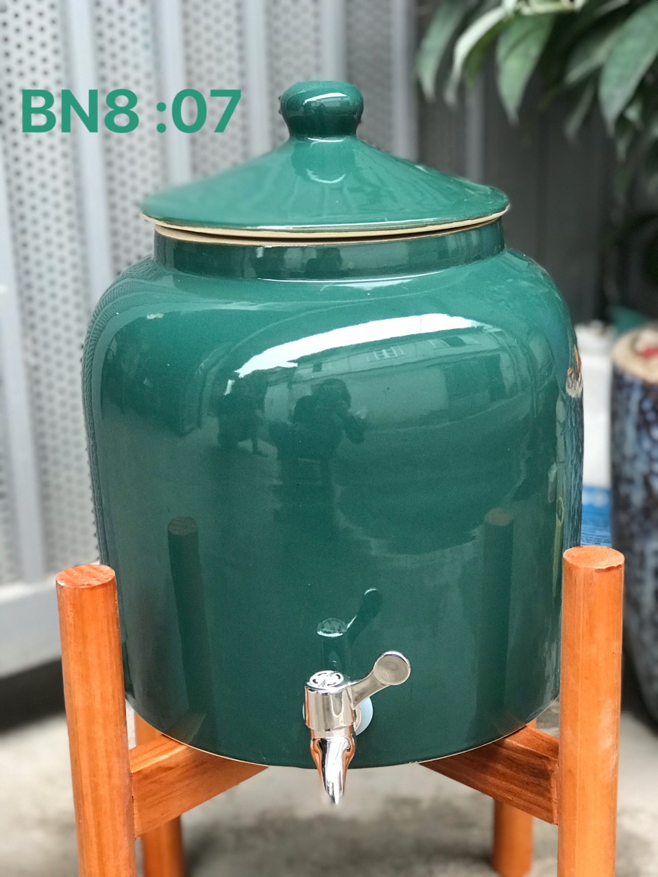 Bình nước sứ Bát Tràng 08 lít
