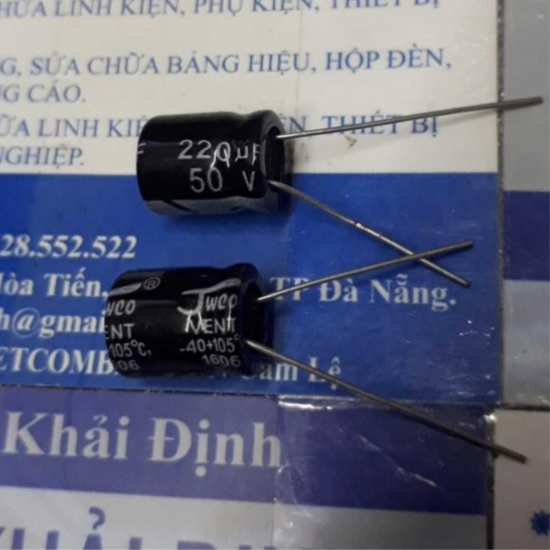 20 con tụ hóa, tụ phân cực 220uf 50v kde1805