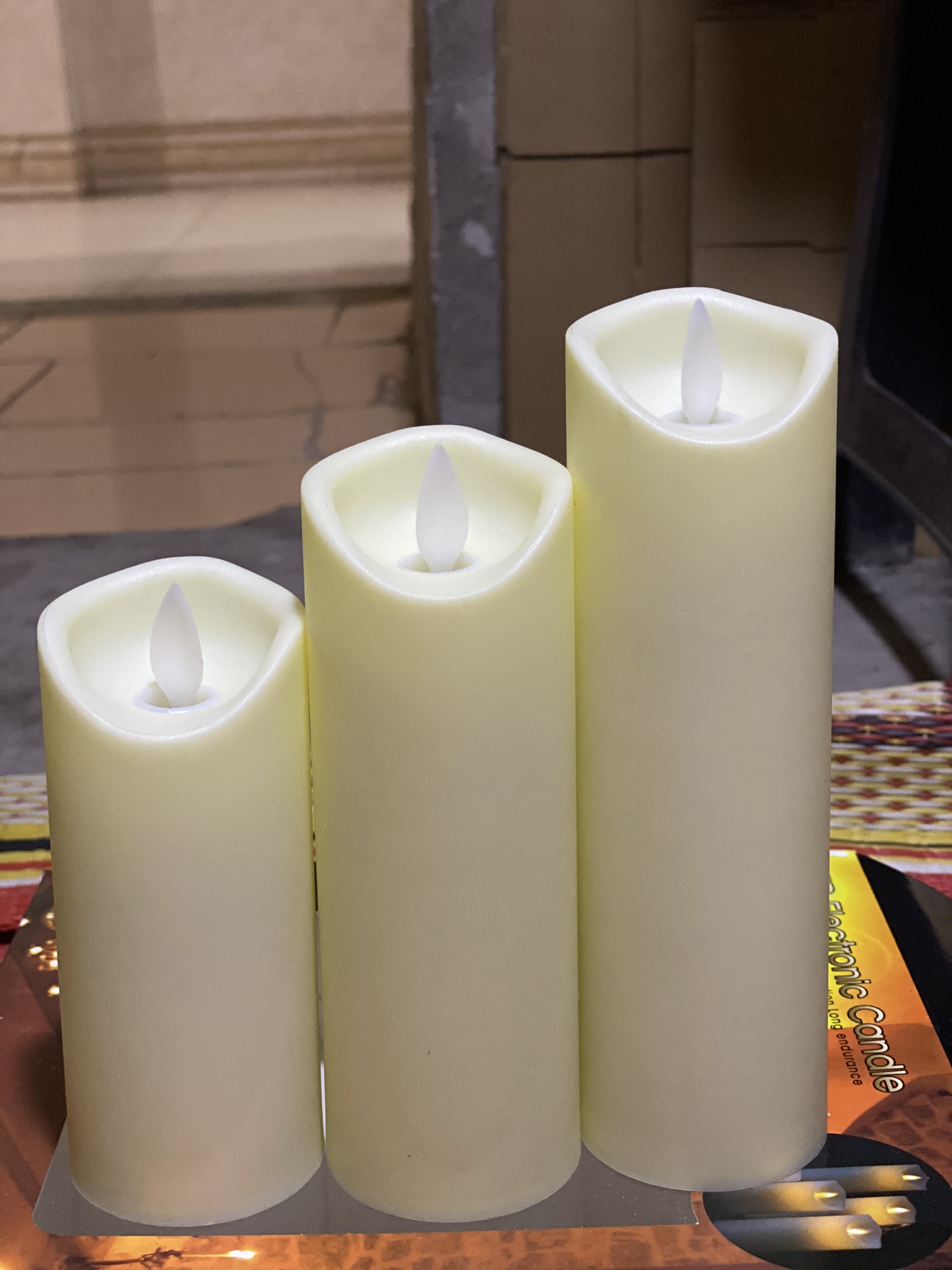 Nến điện tử bộ 3 cây đường kính 5cm